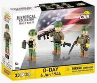 Cobi Historical Collection 2058A - D-Day 6 Jun 1944, 33 Klemmbausteine, 3er Set
