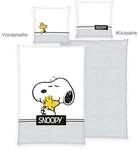Herding Snoopy Bettw&auml;sche-Set Classic Grey, 135200 cm, Renforc&eacute;