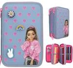 TOPModel 3 Fach Federtasche mit Silikon Pins