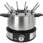Silva PK-F 140 Fondue 1500W &Uuml;berhitzungsschutz, 8 Fonduegabeln Schwarz, Edelstahl