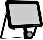 OSRAM HOMELIGHTING FLOODLIGHT LUX SENSOR 50W 840 BLACK 4099854489822
