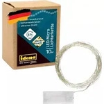 Idena Lichterkette 10 LED warmwei&szlig; 6h Timer 1,2m