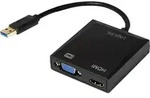 LogiLink UA0234 USB / VGA / HDMI Adapter [1x USB 3.2 Gen 1 Stecker A (USB 3.0) - 1x