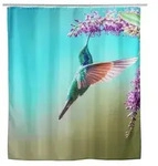 Duschvorhang Mod. Managua, Textil (Polyester), 180 x 200 cm, waschbar