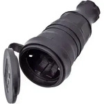 InterB&auml;r 9005-004.01 Schutzkontaktkupplung Gummi 230V Schwarz IP44