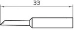 Weller XNT GW L&ouml;tspitze abgeschr&auml;gt 45&deg; Spitzen-Gr&ouml;&szlig;e 2 mm Spitzen-L&auml;nge 33 mm