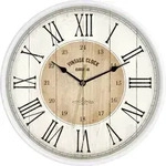 EUROTIME 81748-07 Quarz Wanduhr 30.5cm Wei&szlig;