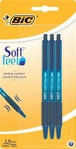 BIC Kugelschreiber Soft Feel 0.4mm blau, 3er Set