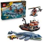LEGO Jurassic World 77983 Mosasaurier-Angriff auf das Boot, Bauspielzeug f&uuml;r Kinder