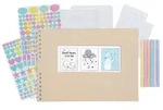 Scrapbooking-Set, Fotoalbum mit Spiralbindung, 50 Seiten wei&szlig;, 32x22 cm +...