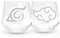 NARUTO SHIPPUDEN 2 Glass Konoha & Akatsuki