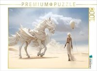 CALVENDO Puzzle Surrealismus trifft Pferdefans 1000 Teile Lege-Gr&ouml;&szlig;e 64x48cm