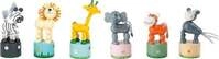 small foot 7924 - Dr&uuml;ckfiguren-Set Afrika-Tiere, 6-teilig, Holz, H&ouml;he: 11cm