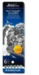 STAEDTLER Vollgraphitstifte Mars Lumograph, 6er Set, 6 H&auml;rtegrade