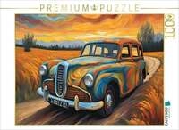CALVENDO Puzzle Oldtimer im Stil von van Gogh 1000 Teile Lege-Gr&ouml;&szlig;e 64x48cm