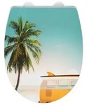 WC-Sitz Mod. Corbara, mehrfarbig, Thermoplast, 36.5x45 cm, mit Easy-Close