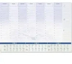 Sigel H6350 Schreibunterlage Wochenplan, Tagesplan 2026, 2027, 2028 liniert Wei&szlig;,