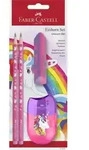 Faber-Castell Schreibset Einhorn Bleistifte Radiergummi Spitzer