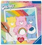 CreArt, Malen nach Zahlen Adults Trend Care Bears - Gl&uuml;cksb&auml;rchi-Momente