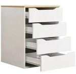 Holz Nachtschrank Nachttisch Schublade Malira L