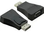 Value 12.99.3156 Adapter [1x DisplayPort Stecker - 1x VGA-Buchse] Schwarz