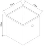 2er Set Faltbox Klappbox Aufbewahrungsbox Boxas