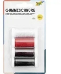 Folia Gummischn&uuml;re, 4 Farben &agrave; 5m sortiert