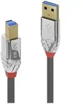 LINDY USB-Kabel USB 3.2 Gen1 USB-A Stecker, USB-B Stecker 0.50 m Grau 36660