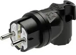 PCE 05811-s Schutzkontakt-Winkelstecker Gummi 230V Schwarz IP44