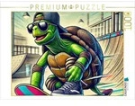 CALVENDO Puzzle Skater-Turtle: Langsam war gestern 1000 Teile Lege-Gr&ouml;&szlig;e...