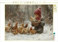 CALVENDO Puzzle Winterzauber auf dem H&uuml;hnerhof 1000 Teile Lege-Gr&ouml;&szlig;e 64x48cm