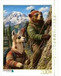 CALVENDO Puzzle Lama und B&auml;r auf Klettertour durch Amerika 2000 Teile...
