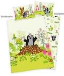 Der kleine Maulwurf 2407201063 - Bettw&auml;sche, 40x60 cm + 100x135 cm, 100% Polyester