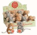 Teddy Hermann 92603 - Maus Pl&uuml;schtier, 11 cm, sortiert, 1 St&uuml;ck
