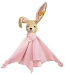 Steiff 237546 - Hoppel Hase Schmusetuch, rosa, Pl&uuml;sch/Baumwolle, 28 cm