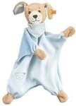 Steiff - Gute-Nacht-Hund Schmusetuch, blau, 30cm