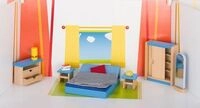 goki Puppenm&ouml;bel Schlafzimmer f&uuml;r Puppenhaus