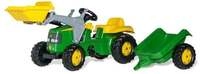 rollyToys John Deere mit Frontlader und Anh&auml;nger