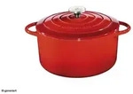 K&uuml;chenprofi Bratentopf emailliertes Gusseisen, rot PROVENCE