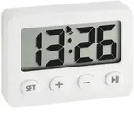TFA Dostmann 60.2014.02 Quarz Wecker Wei&szlig; Alarmzeiten 1