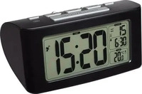 TFA Dostmann 60.2532.01 Funk Wecker Schwarz Alarmzeiten 1
