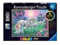 Puzzle Ravensburger Einhörner im Mondschein 100 Teile XXL Color Starline, Spielwaren