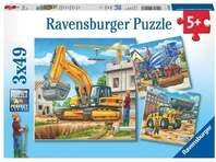 Puzzle Ravensburger Gro&szlig;e Baufahrzeuge 3 X 49 Teile