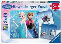 Puzzle Ravensburger Abenteuer im Winterland 3 X 49 Teile