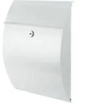 Burg W&auml;chter 38700 CAPRI 813W Briefkasten Stahlblech Wei&szlig; Schl&uuml;sselschloss