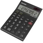 Sharp EL-125T Tischrechner Schwarz Display (Stellen): 12 solarbetrieben,