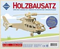 PEBARO 850/3 - Holzbausatz Hubschrauber, 24 Teile, Holzkonstruktion zum