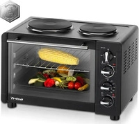 Trisa Bake & Cook Minibackofen mit Kochfunktion, Timerfunktion Schwarz