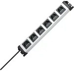 Kopp 226720018 Steckdosenleiste 6fach Grau, Schwarz Schutzkontakt 1St.