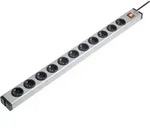 Ehmann 0601x00112031 Steckdosenleiste mit Schalter 11fach Aluminium Schutzkontakt